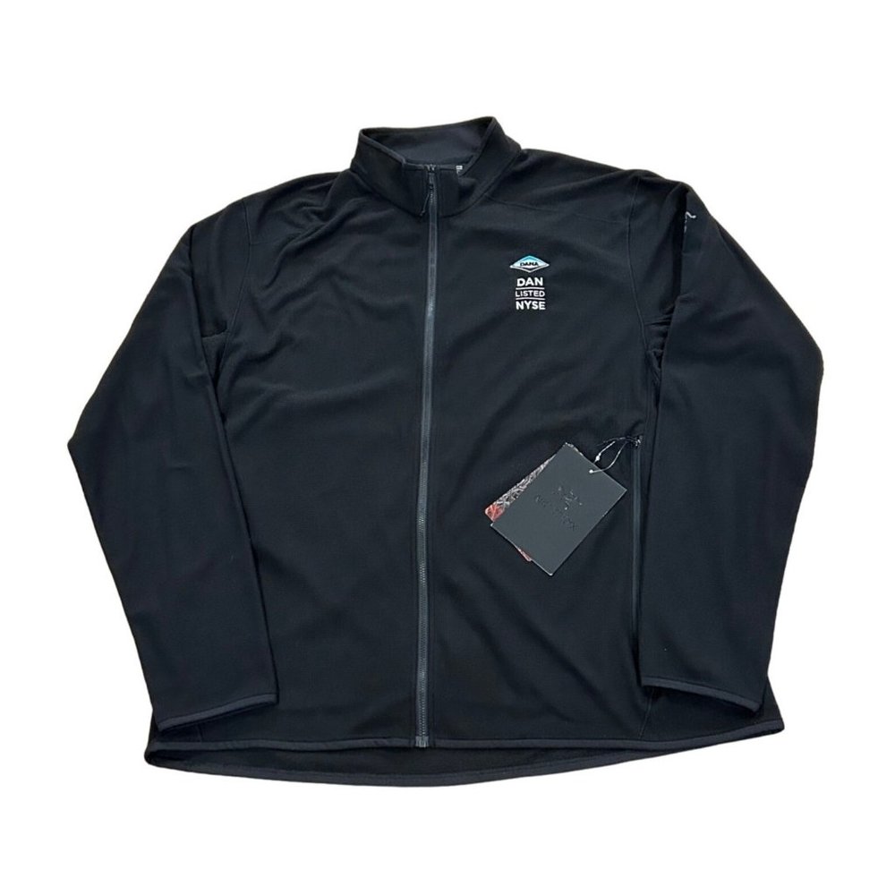 Arc'Teryx Delta LT Full Zip Jacket Polartec Black Corporate Logo Men's Size 2XL
